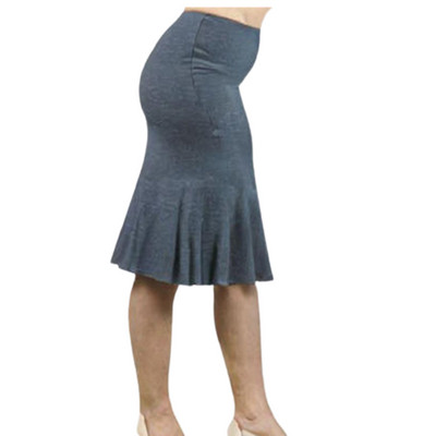 Pliiatsseelikud naistele Kõrge kõrgusega Ruffle Hem Mermaid Bodycon Office Business Hall Rib Suures Suurus SeelikFemme 8xl 7xl 6xl 5xl