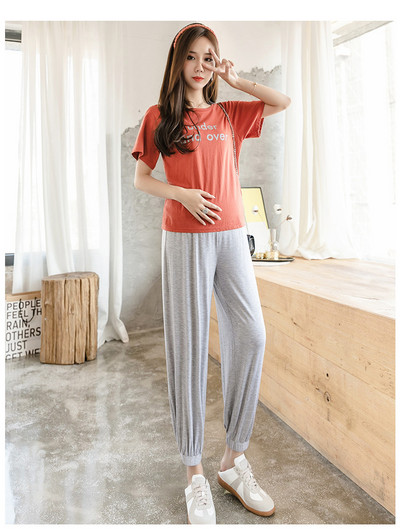 2022. gada jauni grūtnieču legingi, vasaras Bloomers, devītās brīvas ikdienas grūtnieču bikses Harēma bikses P04006