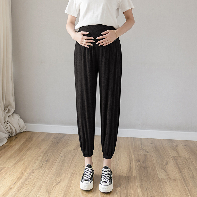 2022. gada jauni grūtnieču legingi, vasaras Bloomers, devītās brīvas ikdienas grūtnieču bikses Harēma bikses P04006