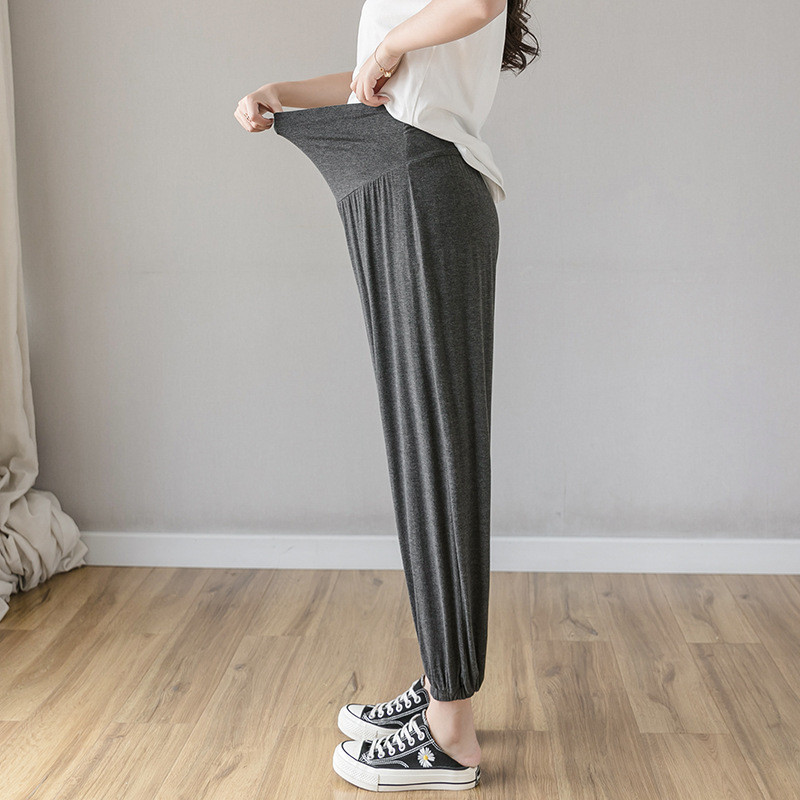 2022. gada jauni grūtnieču legingi, vasaras Bloomers, devītās brīvas ikdienas grūtnieču bikses Harēma bikses P04006