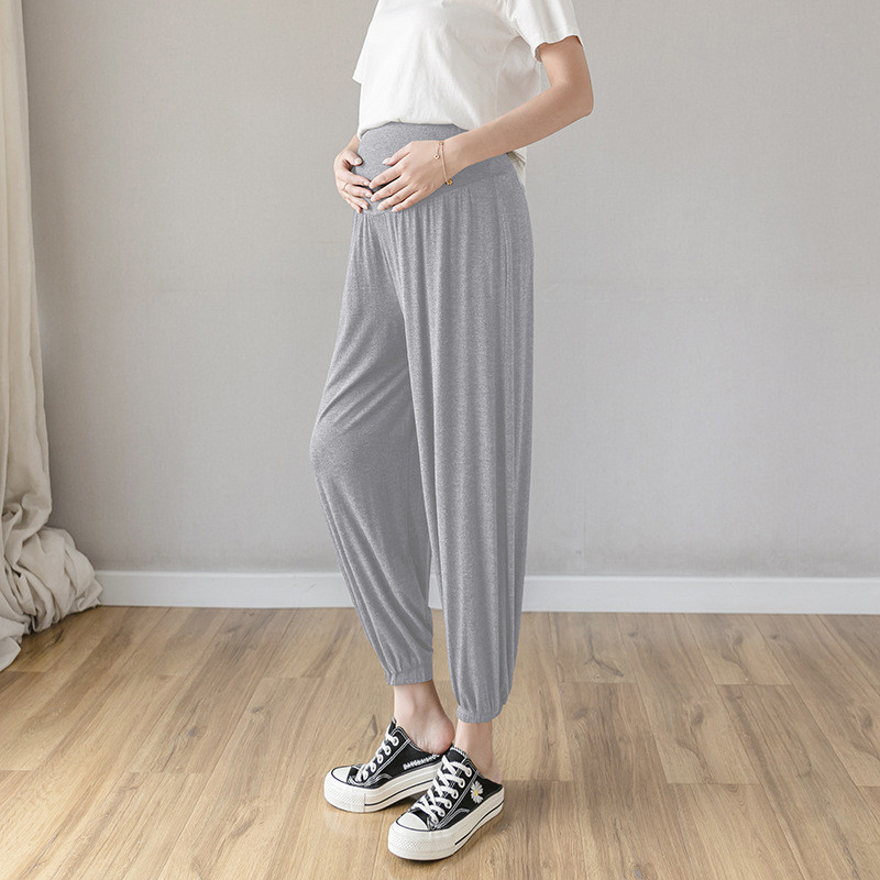 2022. gada jauni grūtnieču legingi, vasaras Bloomers, devītās brīvas ikdienas grūtnieču bikses Harēma bikses P04006