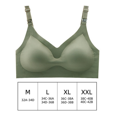 Ultra vékony lézeres vágó női szoptató melltartó Kivehető, párnázott szoptatós melltartók Nagy méretű Push Up kismama szoptatós melltartó