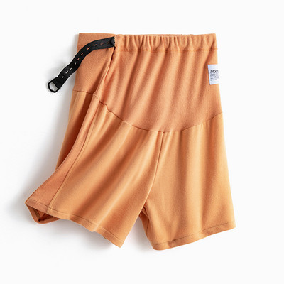 Vasariniai nėščiųjų šortai, siūlai, laisvalaikio sportinės kelnės nėščiai moteriai aukštu juosmeniu prilaiko pilvą Greitai džiūstančios sportinės kelnės