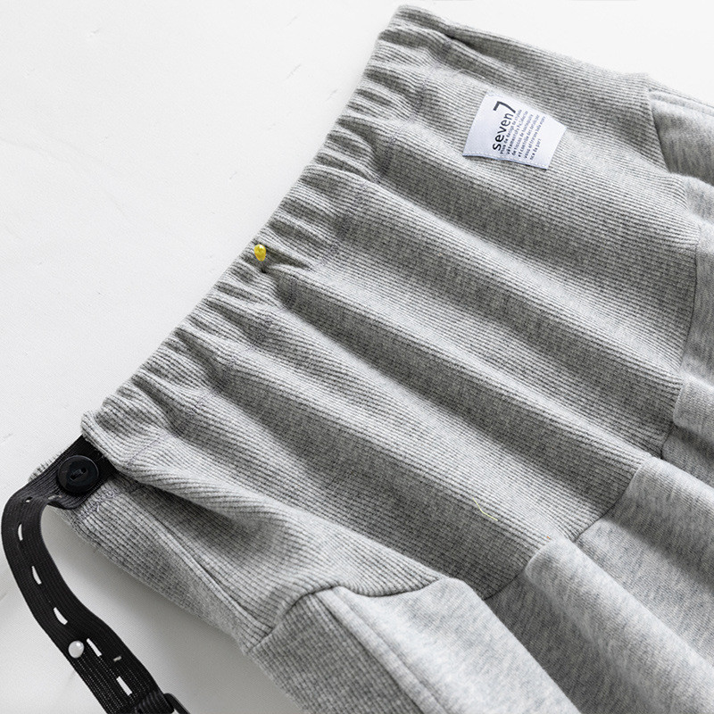 Vasariniai nėščiųjų šortai, siūlai, laisvalaikio sportinės kelnės nėščiai moteriai aukštu juosmeniu prilaiko pilvą Greitai džiūstančios sportinės kelnės