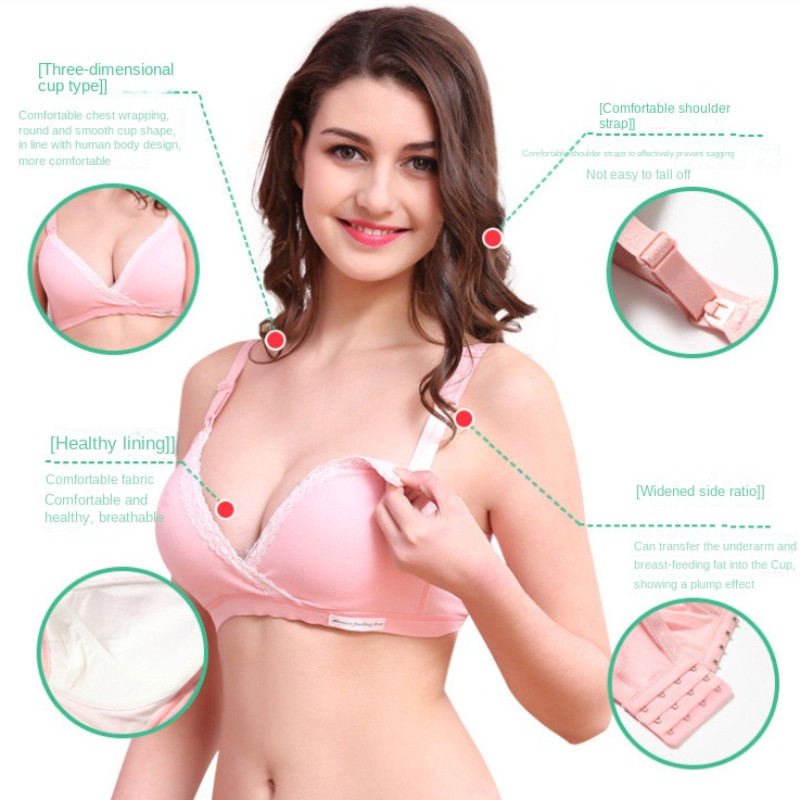 Wirefree odjeća za dojenje Pamučni grudnjak za dojenje za trudnice Donje rublje za spavanje Soutien Gorge Allaitement