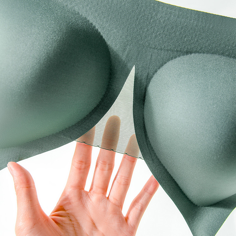 Latex Seamless Εσώρουχα Γυναικεία Χωρίς Ατσάλινο Δαχτυλίδι Δαντέλα Σωλήνα Κορυφή Συγκεντρωμένη Αθλητικό Σουτιέν καθαρού χρώματος Σουτιέν κατά της χαλάρωσης