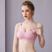 Īpaši plānas lāzergriešanas sieviešu barošanas krūšturis Noņemami polsterēti modāli zīdīšanas krūšturi liela izmēra Push Up grūtnieču barošanas krūšturis