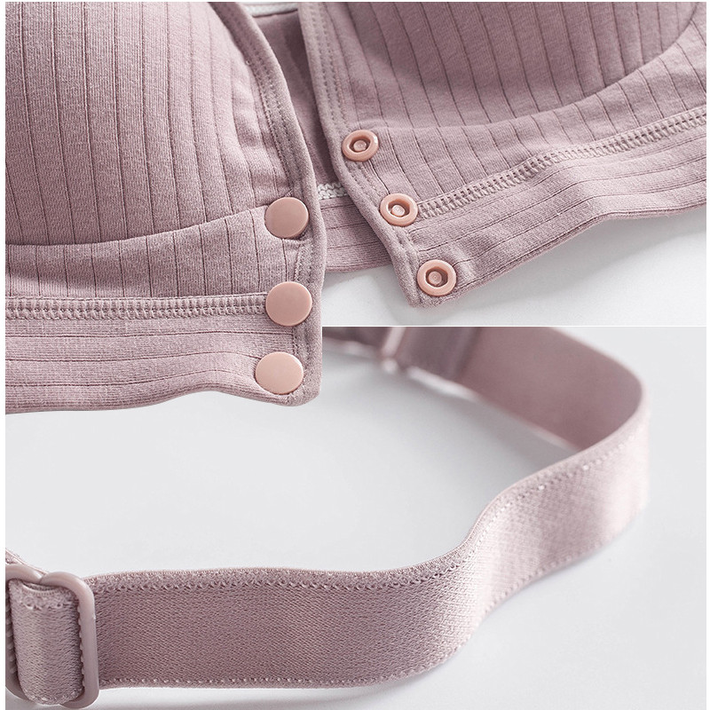 Βαμβακερό σουτιέν θηλασμού 2021 Push Up εγκυμοσύνης Θηλασμός Εσώρουχα Ανοιχτό Κύπελλο Μπλούζες για τη διατροφή της μητέρας Ρούχα για έγκυες γυναίκες