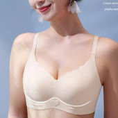 Viršutinė besiūlė seksuali moteriška liemenėlė be ratlankių Minkšta atrama Sportinė graži nugara su fiksuotu kaušeliu moteriški apatiniai