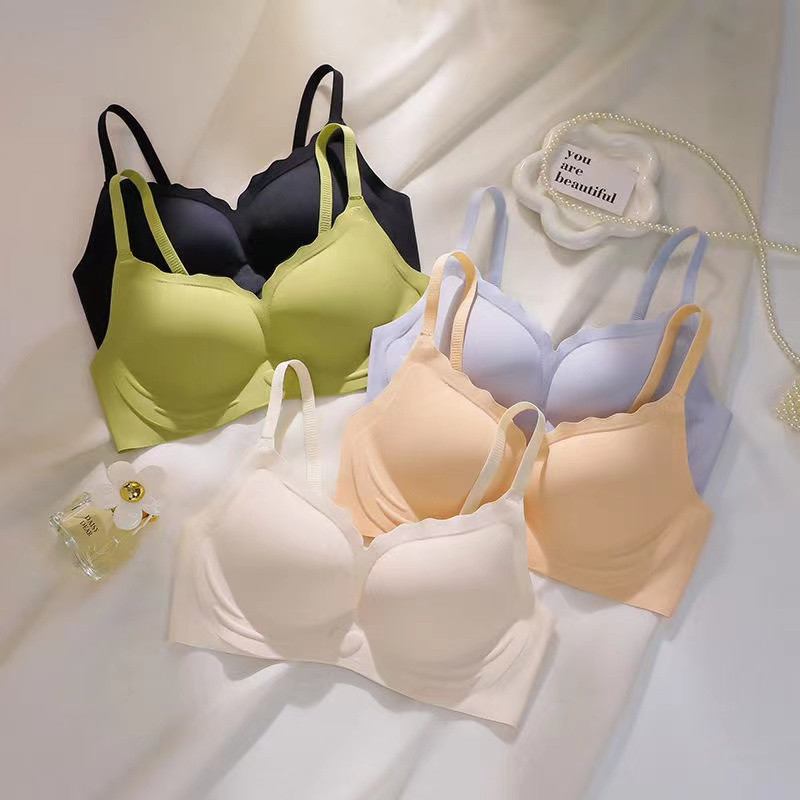 Viršutinė besiūlė seksuali moteriška liemenėlė be ratlankių Minkšta atrama Sportinė graži nugara su fiksuotu kaušeliu moteriški apatiniai