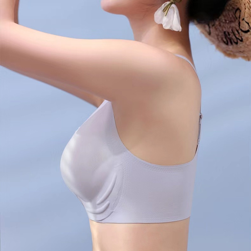 Viršutinė besiūlė seksuali moteriška liemenėlė be ratlankių Minkšta atrama Sportinė graži nugara su fiksuotu kaušeliu moteriški apatiniai