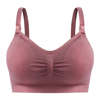 Új terhes női acél gyűrű ingyenes nagy szoptató melltartó Bőrápolóbarát és kényelmes gyülekező melltartó