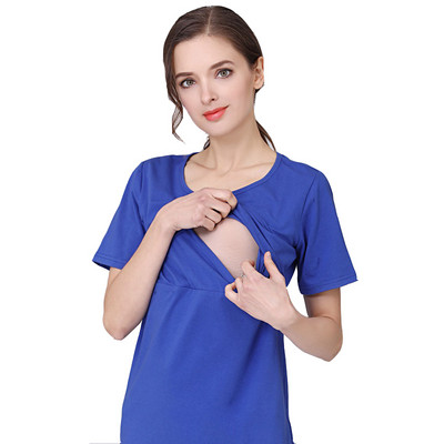 Érzelem anyukák őszi hosszú ujjú terhes kismama ruhák szoptató felsők terhes nőknek szoptatós póló