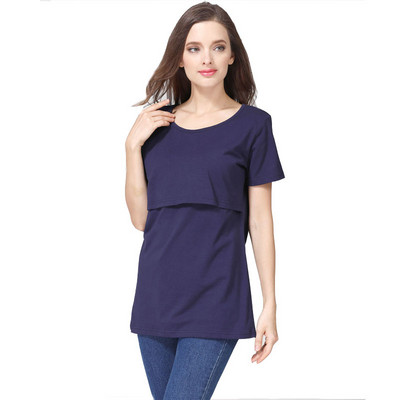 Érzelem anyukák őszi hosszú ujjú terhes kismama ruhák szoptató felsők terhes nőknek szoptatós póló