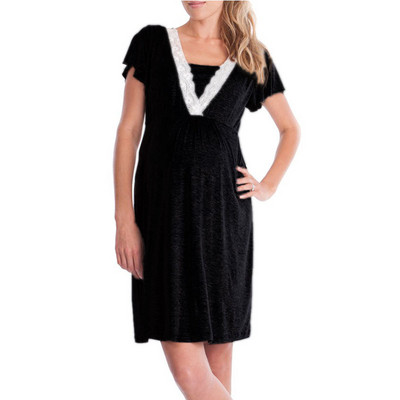 Pidžame za trudnice Odjeća za spavanje Pidžame za trudnice Spavaćica za majke i dojilje Elegantna haljina za trudnice i dojilje