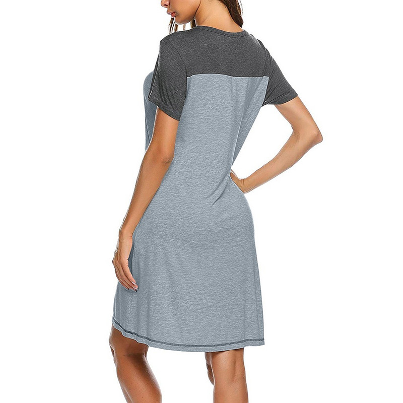 Terhes pizsama női kismama rövid ujjú, aranyos mintás szoptató hálóing szoptatós ruha женское платье Telotuny #L