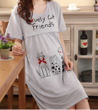 Spavaćica za trudnice, nova ljetna pamučna spavaćica za dojenje, 2022., spavaćica za trudnice, pidžame, odjeća za trudnice, odjeća D0029