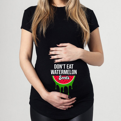 Neēdiet arbūzu Jauns 2021. gada vasaras grūtnieču T krekls grūtniecēm arbūzs topi Tkrekli Drop Shipping
