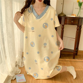 2023-as nyári rövid ujjú kismama-alvás ruha alvó és pihenőruhák anyukáknak Szoptatós ruhák szülés utáni etetéshez