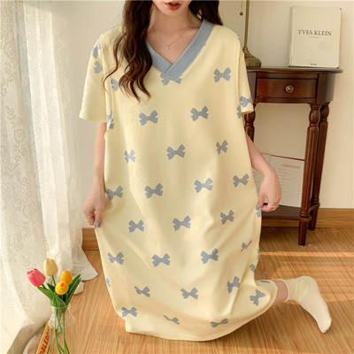 2023-as nyári rövid ujjú kismama-alvás ruha alvó és pihenőruhák anyukáknak Szoptatós ruhák szülés utáni etetéshez