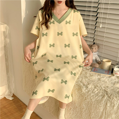 2023-as nyári rövid ujjú kismama-alvás ruha alvó és pihenőruhák anyukáknak Szoptatós ruhák szülés utáni etetéshez