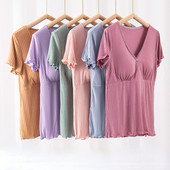 Ljetna nova odjeća za rodilište, pidžame za trudnice, dojilje, gornji dio za dojenje, široka ležerna odjeća za dojenje