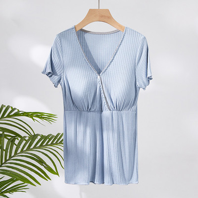 Ljetna nova odjeća za rodilište, pidžame za trudnice, dojilje, gornji dio za dojenje, široka ležerna odjeća za dojenje