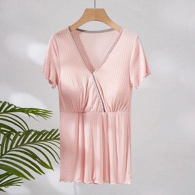 Ljetna nova odjeća za rodilište, pidžame za trudnice, dojilje, gornji dio za dojenje, široka ležerna odjeća za dojenje