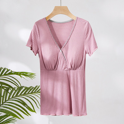 Ljetna nova odjeća za rodilište, pidžame za trudnice, dojilje, gornji dio za dojenje, široka ležerna odjeća za dojenje