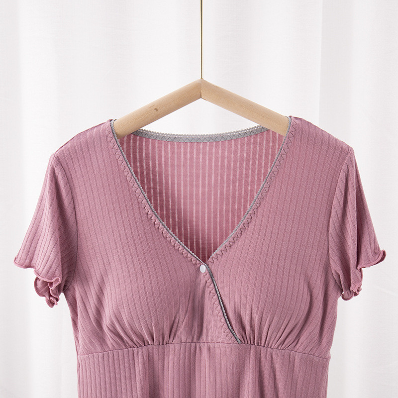 Ljetna nova odjeća za rodilište, pidžame za trudnice, dojilje, gornji dio za dojenje, široka ležerna odjeća za dojenje