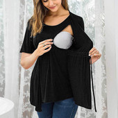 Ikdienas drēbes grūtniecēm ar īsām piedurknēm divslāņu barošanas topi T-krekls zīdīšanas periodam Grūtniecības apģērbs Rudens Gestante Roupas