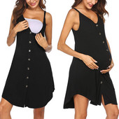 Kismama hálóing női ujjú csíkos ápoló hálóing teljes gombos terhességi fotózás ruha terhességi szükségletek