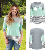 Ikdienas zīdīšanas T-krekli Sieviešu Grūtniecēm Grūtnieču Apģērbi Barošanas Topi Elpojoši Modes T-krekli Zīdīšanai T-krekli T-krekli