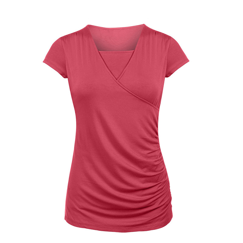 Sieviešu grūtnieču slāņains krekls grūtniecēm ar liekšķeri kaklu bez piedurknēm, izlocītas veste ikdienas grūtniecēm T-krekls