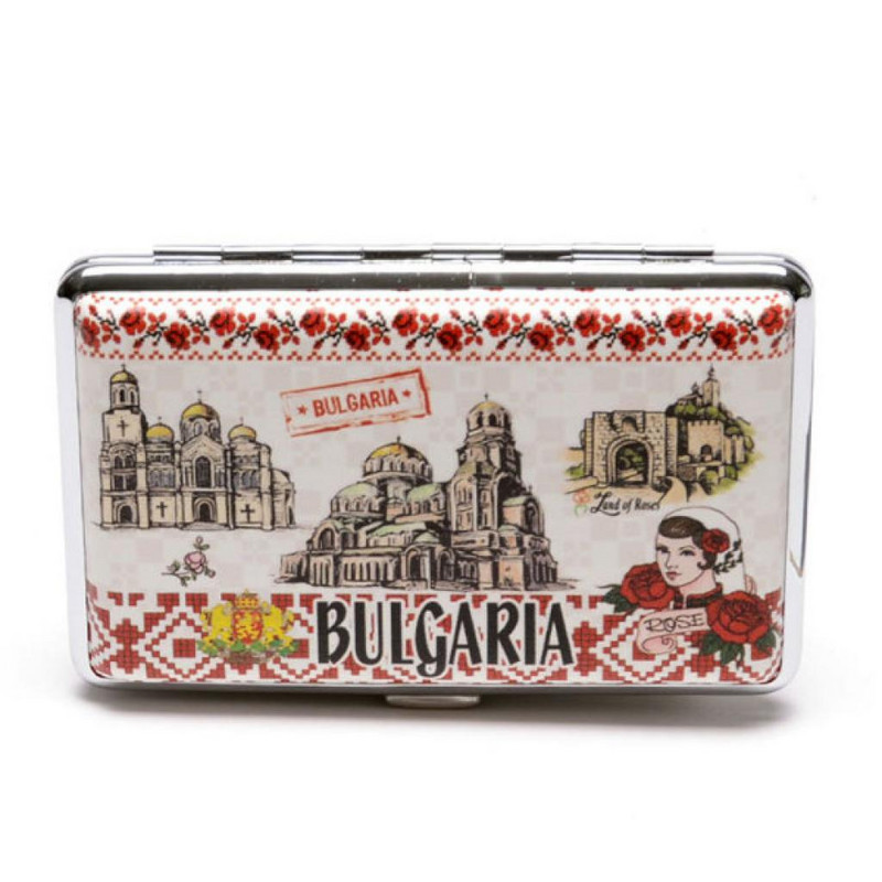 Табакера Ahelos, България, Слим цигари, 11х7х1.8 см