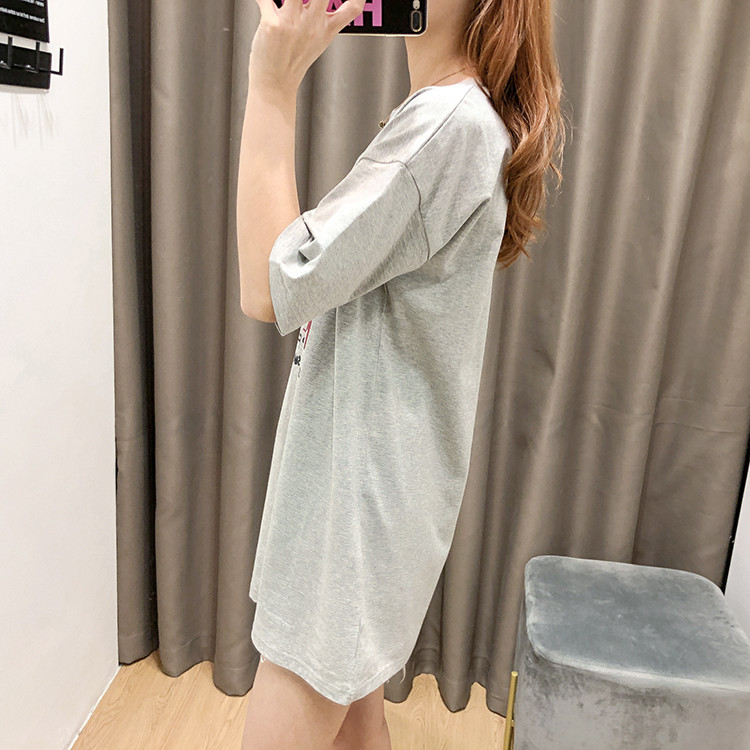 Vruća rasprodaja tiskanih uzoraka za trudnice, ljetne ženske majice s kratkim rukavima, trudnička odjeća 3929P