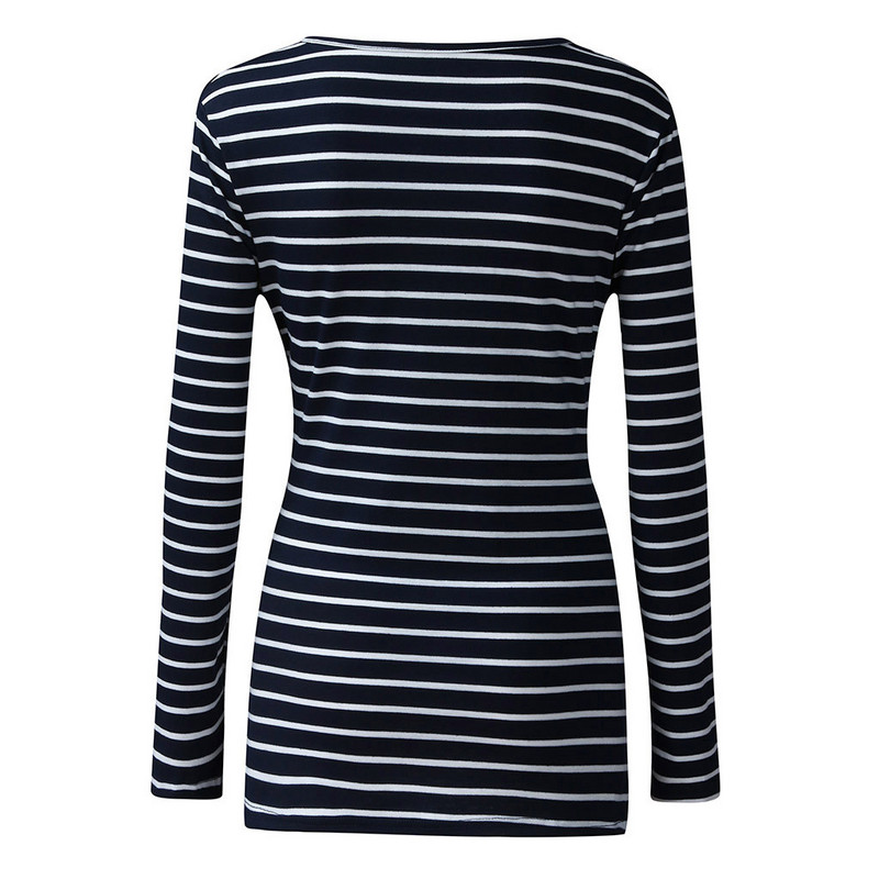 ARLONEET Sieviešu grūtniecēm Barības top apģērbs grūtniecēm Svītraina blūze zīdīšanai ar garām piedurknēm Krekls borstvoeding topi CJ19