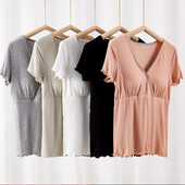 Modalna odjeća za trudnice Pidžame za trudnice kratkih rukava Gornja trudnička odjeća Spavaćice za dojilje