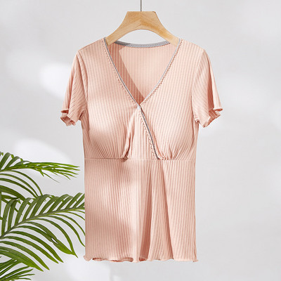 Modalna odjeća za trudnice Pidžame za trudnice kratkih rukava Gornja trudnička odjeća Spavaćice za dojilje