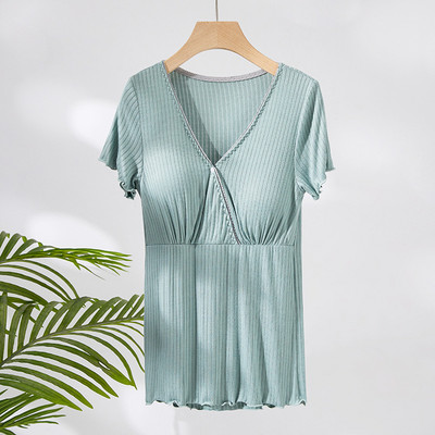 Modalna odjeća za trudnice Pidžame za trudnice kratkih rukava Gornja trudnička odjeća Spavaćice za dojilje