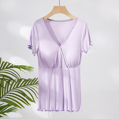 Modalna odjeća za trudnice Pidžame za trudnice kratkih rukava Gornja trudnička odjeća Spavaćice za dojilje