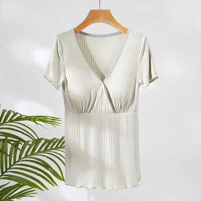 Modalna odjeća za trudnice Pidžame za trudnice kratkih rukava Gornja trudnička odjeća Spavaćice za dojilje