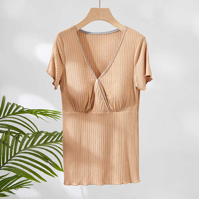 Modalna odjeća za trudnice Pidžame za trudnice kratkih rukava Gornja trudnička odjeća Spavaćice za dojilje