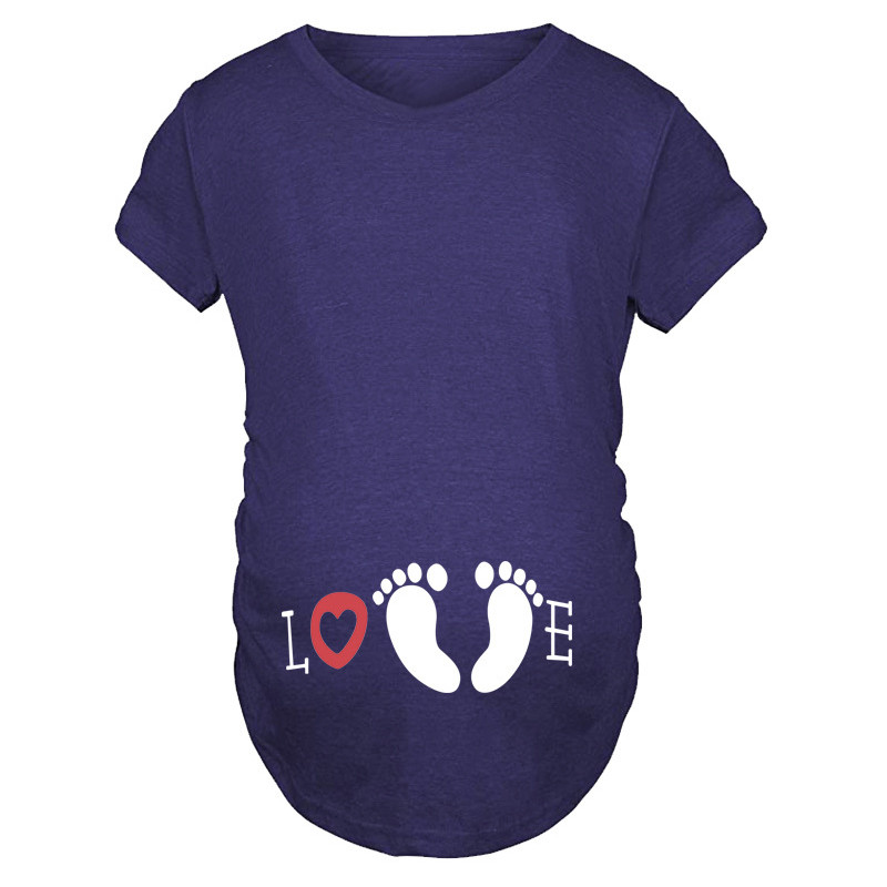 Emocijas Moms Vasaras Grūtniecības Tops Grūtniecības T krekls Sieviešu karikatūra T-krekls Baby Print Grūtnieces Drēbes Smieklīgs T-krekls Liela izmēra S-3XL