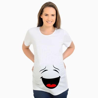 Beba koja viri Ljetne majice za trudnice Majice kratkih rukava Majice za trudnice Odjeća za trudnice Odjeća XXL