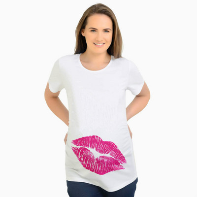 Beba koja viri Ljetne majice za trudnice Majice kratkih rukava Majice za trudnice Odjeća za trudnice Odjeća XXL