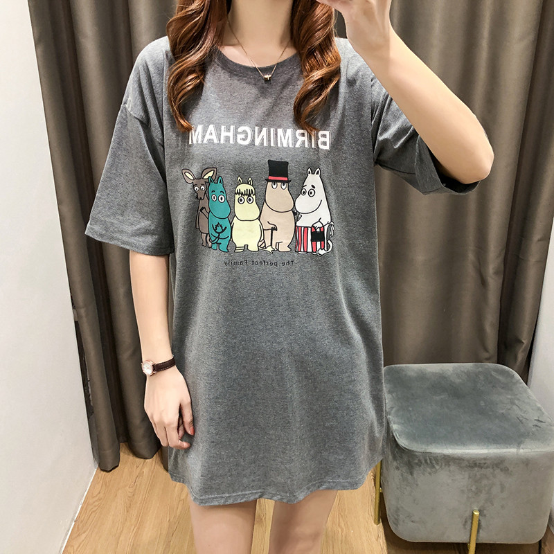 Sieviešu T-krekls ar īsām piedurknēm vasaras drēbes grūtniecēm grūtnieču topi Mātes apģērbs 3931P