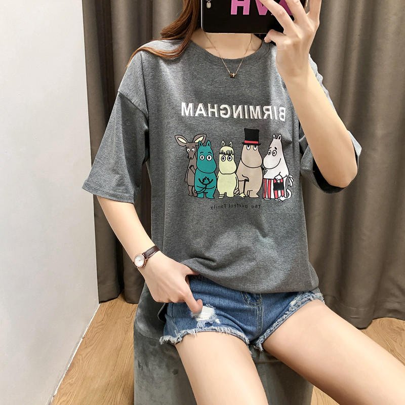 Sieviešu T-krekls ar īsām piedurknēm vasaras drēbes grūtniecēm grūtnieču topi Mātes apģērbs 3931P