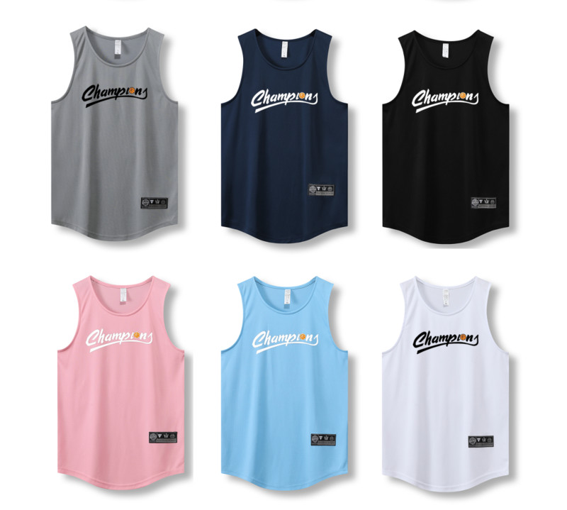 Laisvos vyrų bėgimo liemenės 2023 m. lauko gatvės krepšinio sporto salė be rankovių marškinėliai su raidėmis greitai išdžiūsta kūno rengyba