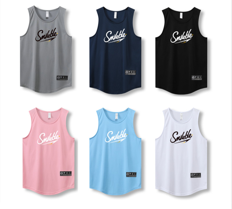 Laisvos vyrų bėgimo liemenės 2023 m. lauko gatvės krepšinio sporto salė be rankovių marškinėliai su raidėmis greitai išdžiūsta kūno rengyba